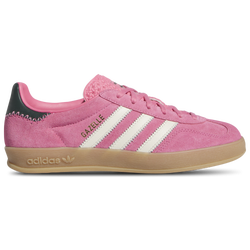 Women's - adidas Originals Gazelle Indoor - Off White/Rose Tone/Collegiate Green