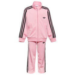 Girls' Preschool - adidas Firebird Track Suit  - Light Pink/Black