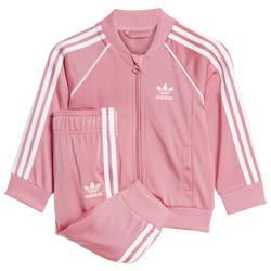 Girls' Toddler - adidas Originals Superstar Track Suit - Pink/White