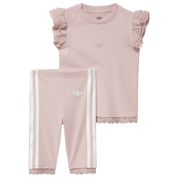 Girls' Toddler - adidas Tights & T-Shirt Set  - Pink/Pink