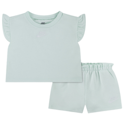 Girls' Preschool - Nike Baby French Terry Set  - Barely Green/White