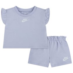 Girls' Preschool - Nike Baby French Terry Set  - White/Ghost