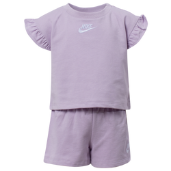 Girls' Preschool - Nike French Terry Set  - Doll/White