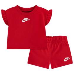 Girls' Preschool - Nike French Terry Set  - University Red