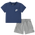 Nike NSW Pocket T-Shirt and FT Short Set  - Boys' Preschool Dark Grey Heather
