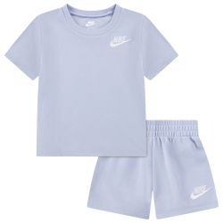 Filles, maternelle - Nike Ensemble avec short en tricot Club LBR - Fantôme
