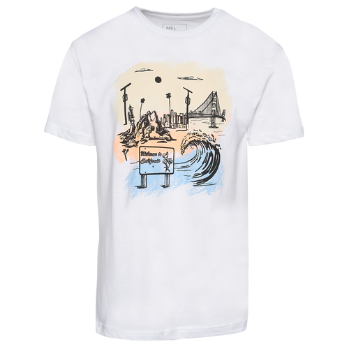 

Mel Depaz Mens Mel Depaz Welcome T-Shirt - Mens White/Multi Size XL