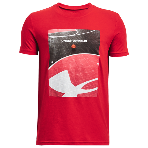 

Boys Under Armour Under Armour Basketball Outside T-Shirt - Boys' Grade School Red/Black Size XS