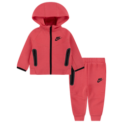 Girls' Preschool - Nike NSW Tech Fleece Full-Zip Set - Pink/Black