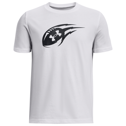 

Boys Under Armour Under Armour Football Icon T-Shirt - Boys' Grade School Black/White Size M