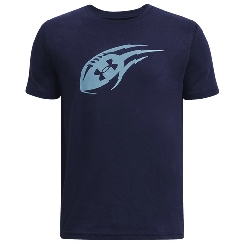 

Boys Under Armour Under Armour Football Icon T-Shirt - Boys' Grade School Midnight Navy/Blizzard Size S