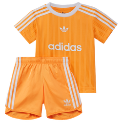 Boys' Toddler - adidas Football T-Shirt Set  - Real Gold/White