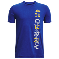 Boys' Grade School - Under Armour Curry 30 T-Shirt - Royal/White/Taxi