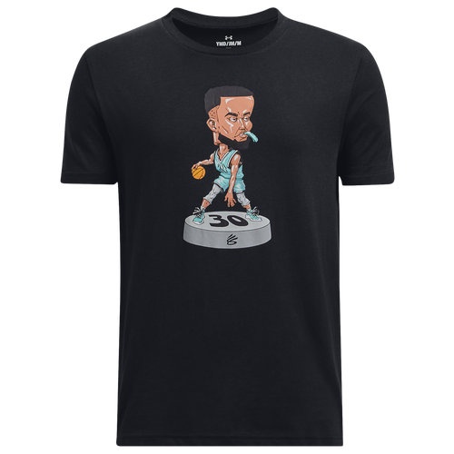 

Boys Under Armour Under Armour Curry Bobblehead T-Shirt - Boys' Grade School Black/White Size XL
