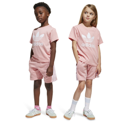 Filles, maternelle - adidas Ensemble avec short et t-shirt - Blanc/Semi-rose