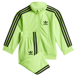 Garçons, bambin - adidas Tenue d'athlétisme Firebird - Vert signal/Noir