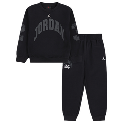Girls' Preschool - Jordan MVP HBR Jumpman Fleece Set  - Black/White