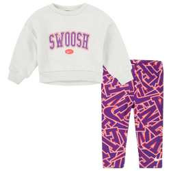 Girls' Preschool - Nike Join The Club Leggings Set - Purple/Multi