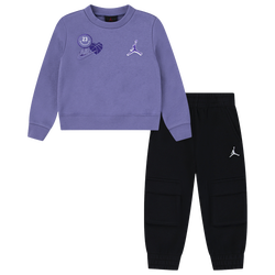 Girls' Toddler - Jordan Blue Jeans & Bling  Pant Set  - Black/Purple