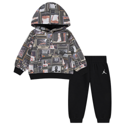 Boys' Preschool - Jordan Brooklyn Fleece AOP Set  - Black/Multi
