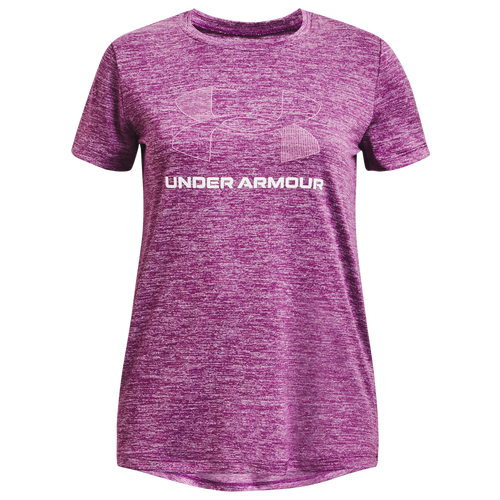

Girls Under Armour Under Armour Tech BL Twist T-Shirt - Girls' Grade School Cassis/White Size S