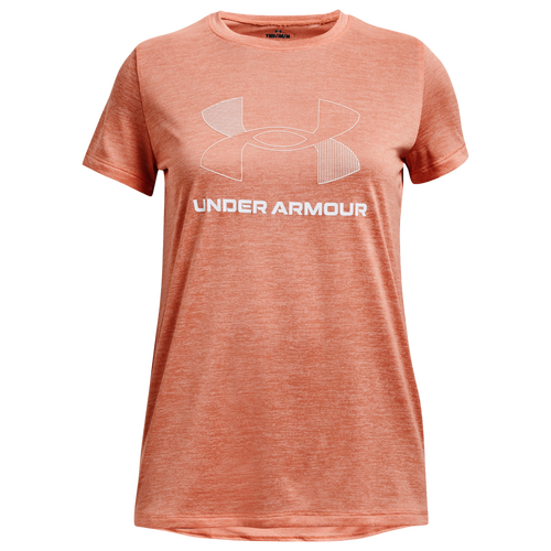 

Girls Under Armour Under Armour Tech BL Twist T-Shirt - Girls' Grade School Bubble Peach/White Size XL