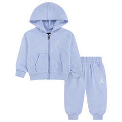Girls' Infant - Jordan BROOKLYN FT FULL ZIP SET  - Blue/White
