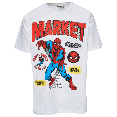 

Team Edition Mens Team Edition Market Spiderman Limited Edition T-Shirt - Mens White/White Size XXL