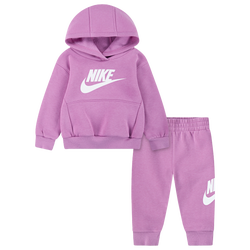 Girls' Preschool - Nike Club Fleece Set - Pink/White