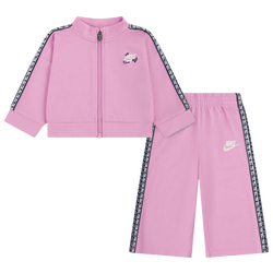 Girls' Preschool - Nike Retro Remix Track Set  - White/Pink Rise