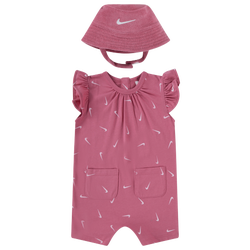 Girls' Infant - Nike Essentials  Romper W/ Bucket - Tan/Tan