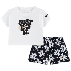 Girls' Infant - Nike Play Mesh Short Set - Black/White