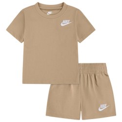 Boys' Preschool - Nike Club LBR Knot Shorts Set  - Hemp