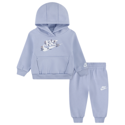 Girls' Preschool - Nike Floral Futura Jogger Set  - Pink/Blue