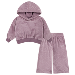 Girls' Preschool - Nike Cozy AOP Monogram Set  - Purple/Multi