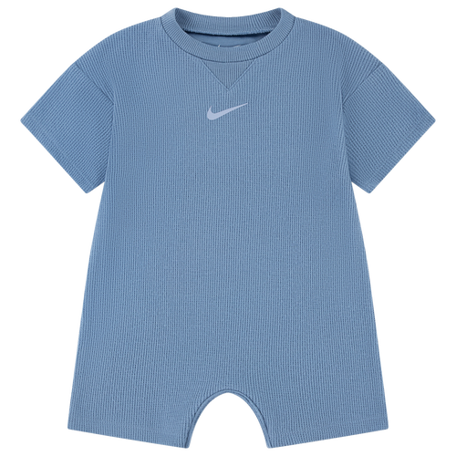Boys Infant Nike LBR Waffle Romper - Boys' Infant Blue/White Size 24MO
