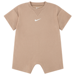 Boys' Infant - Nike LBR Waffle Romper - White/Tan