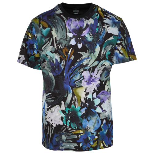 

CSG Mens CSG Painted Floral T-Shirt - Mens Black/Blue Size XXL