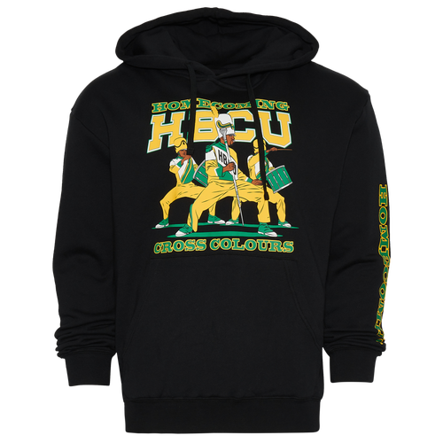 

Cross Colours Mens Cross Colours x HBCU Trio Hoodie - Mens Black/Multi Color Size XL