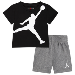Boys' Infant - Jordan Jumbo Jumpman Shorts Set  - Black/White/Carbon Heather