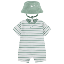 Boys' Infant - Nike Romper With Bucket Hat - Green/White
