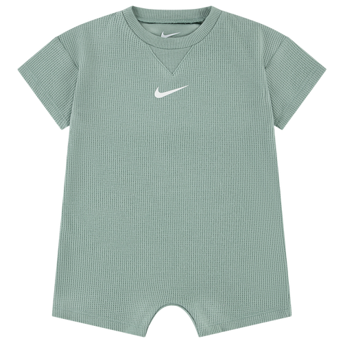 Boys Infant Nike LBR Waffle Romper - Boys' Infant Green/White Size 0-3MO