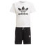 adidas Originals Kevin Lyons T-Shirt Short Set - Boys' Preschool White/Black