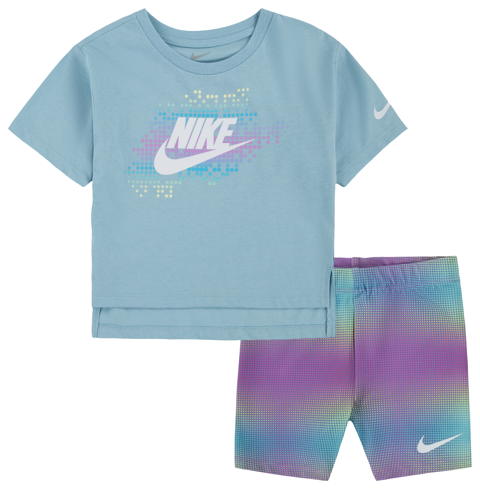 Nike Boxy T-Shirt Bike Short Set - Girls' Toddler