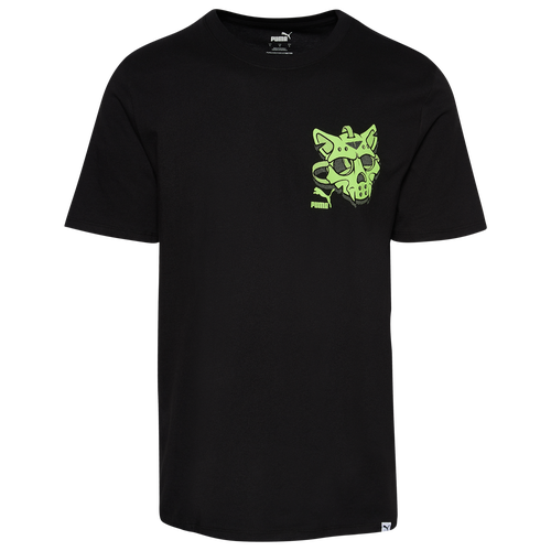 

PUMA Mens PUMA Wicked T-Shirt - Mens Black/Green Size XXL