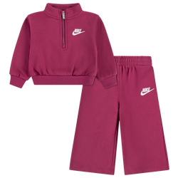 Filles, maternelle - Nike Ensemble en molleton Club à jambe large - Pink/White