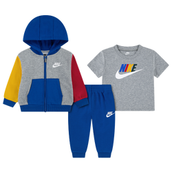 Boys' Preschool - Nike Lifestyle Hoodie Set with T-Shirt  - Game Royal Blue/Multi