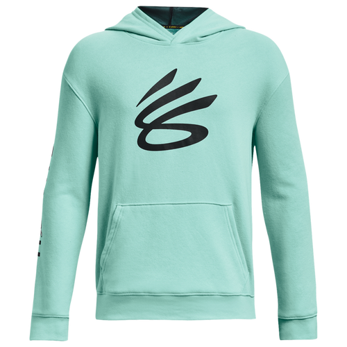 

Boys Under Armour Under Armour Curry Boys Splash Hoodie - Boys' Grade School Neo Turquoise/Black Size M