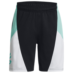 Boys' Grade School - Under Armour Curry Boys Splash Shorts - Black/White/Neo Turquoise