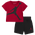 Jordan Jumbo Jumpman Shorts Set  - Boys' Infant Black/Red